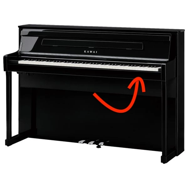 étiquette piano sous le sommier