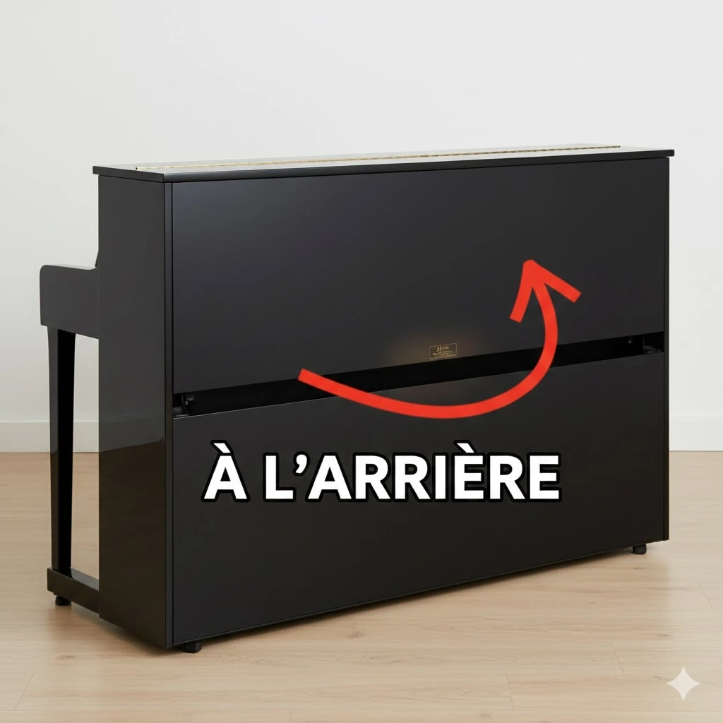 étiquette piano arrière