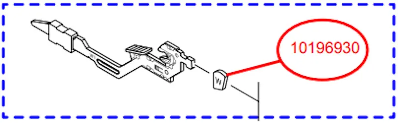 [CAZ-RUBARTWH] Rubber articulation touche blanche Casio (pack de 10)