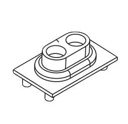 Rubber contact pédalier Roland HP