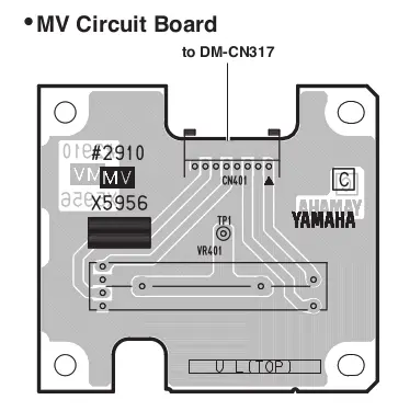 [YAM-CLP430-MV] Carte Volume (MV) Yamaha CLP-430