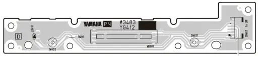 [YAM-P45-PN] Carte panel / fader volume pour P-45 